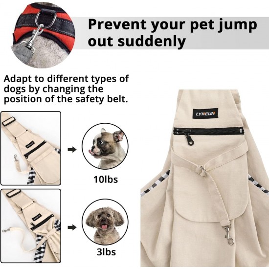 Lyneun Dog Carrier Bag for Pets, Adjustable Shoulder Bag, Transport Bag for Pets, Breathable Transport Bag for Cats and Dogs, Suitable for Walking and Outdoor Activities and Excursions Lyneun Dog Carrier Bag for Pets, Adjustable Shoulder Bag, Transport Bag for Pets, Breathable Transport Bag for Cats and Dogs, Suitable for Walking and Outdoor Activities and Excursions