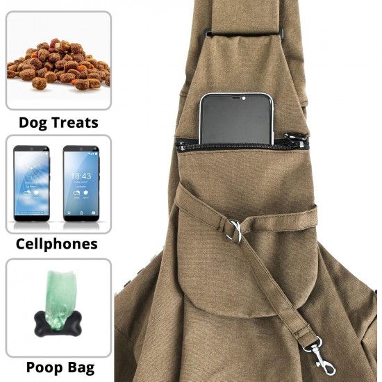Lyneun Dog Carrier Bag for Pets, Adjustable Shoulder Bag, Transport Bag for Pets, Breathable Transport Bag for Cats and Dogs, Suitable for Walking and Outdoor Activities and Excursions Lyneun Dog Carrier Bag for Pets, Adjustable Shoulder Bag, Transport Bag for Pets, Breathable Transport Bag for Cats and Dogs, Suitable for Walking and Outdoor Activities and Excursions