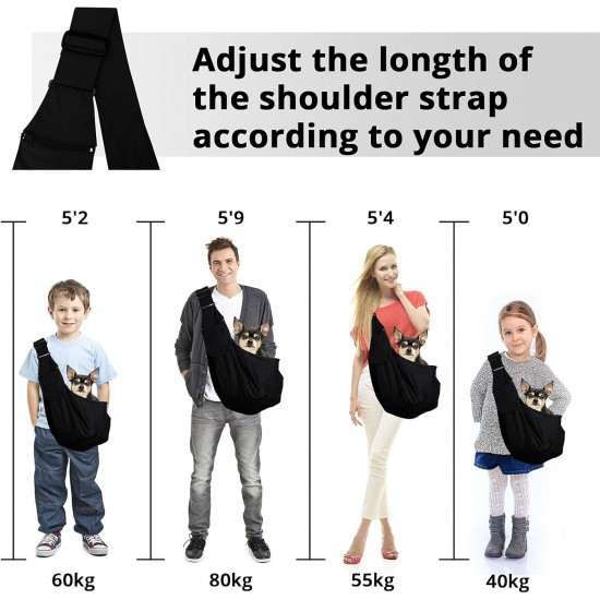 Lyneun Dog Carrier Bag for Pets, Adjustable Shoulder Bag, Transport Bag for Pets, Breathable Transport Bag for Cats and Dogs, Suitable for Walking and Outdoor Activities and Excursions Lyneun Dog Carrier Bag for Pets, Adjustable Shoulder Bag, Transport Bag for Pets, Breathable Transport Bag for Cats and Dogs, Suitable for Walking and Outdoor Activities and Excursions