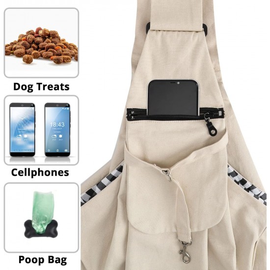 Lyneun Dog Carrier Bag for Pets, Adjustable Shoulder Bag, Transport Bag for Pets, Breathable Transport Bag for Cats and Dogs, Suitable for Walking and Outdoor Activities and Excursions Lyneun Dog Carrier Bag for Pets, Adjustable Shoulder Bag, Transport Bag for Pets, Breathable Transport Bag for Cats and Dogs, Suitable for Walking and Outdoor Activities and Excursions