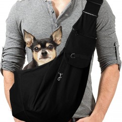 Lyneun Dog Carrier Bag for Pets, Adjustable Shoulder Bag, Transport Bag for Pets, Breathable Transport Bag for Cats and Dogs, Suitable for Walking and Outdoor Activities and Excursions Lyneun Dog Carrier Bag for Pets, Adjustable Shoulder Bag, Transport Bag for Pets, Breathable Transport Bag for Cats and Dogs, Suitable for Walking and Outdoor Activities and Excursions