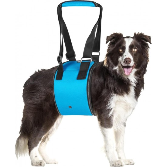 MHwan Dog Carrier Dog Friendly Blue Design with Adjustable Carry Strap Dog that Provides Secure Hold for Disabled and Older Dogs When Walking, Stair Aid for Dogs MHwan Dog Carrier Dog Friendly Blue Design with Adjustable Carry Strap Dog that Provides Secure Hold for Disabled and Older Dogs When Walking, Stair Aid for Dogs