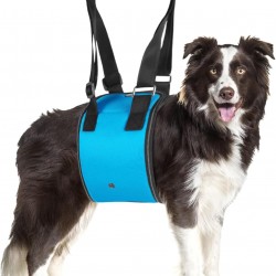 MHwan Dog Carrier Dog Friendly Blue Design with Adjustable Carry Strap Dog that Provides Secure Hold for Disabled and Older Dogs When Walking, Stair Aid for Dogs MHwan Dog Carrier Dog Friendly Blue Design with Adjustable Carry Strap Dog that Provides Secure Hold for Disabled and Older Dogs When Walking, Stair Aid for Dogs