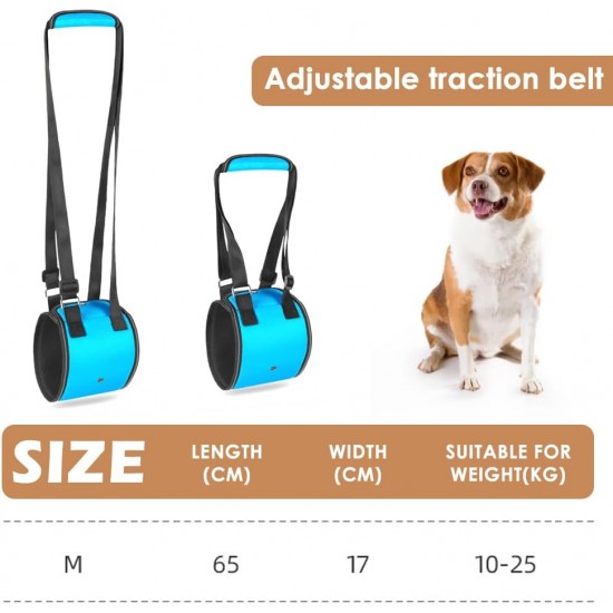MHwan Dog Carrier Dog Friendly Blue Design with Adjustable Carry Strap Dog that Provides Secure Hold for Disabled and Older Dogs When Walking, Stair Aid for Dogs MHwan Dog Carrier Dog Friendly Blue Design with Adjustable Carry Strap Dog that Provides Secure Hold for Disabled and Older Dogs When Walking, Stair Aid for Dogs