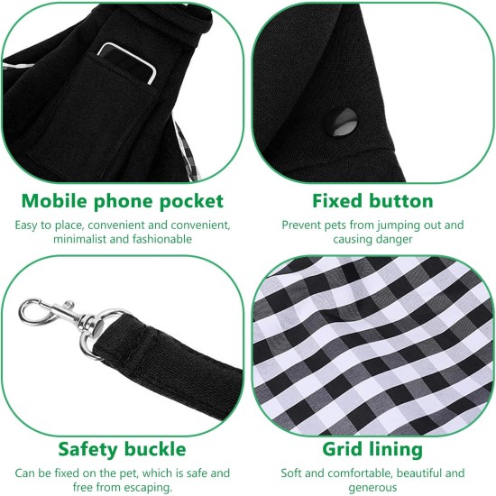 Meyagot Dog Carrier Bag, Dog Carrier Sling Dog Transport Bag Sling Dog Sling Cat Sling Carry Bag Shoulder Bag up to 5 kg with 2 Bin Liners for Pets Small Dog Cat Meyagot Dog Carrier Bag, Dog Carrier Sling Dog Transport Bag Sling Dog Sling Cat Sling Carry Bag Shoulder Bag up to 5 kg with 2 Bin Liners for Pets Small Dog Cat