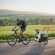 Mobiclinic®, Hundeanhänger für Fahrrad + Hundewagen, 2 in 1, Bis 40 kg, wasserdichte Abdeckung, 123x67x100 cm, Reflektoren & Fahne, 600D Oxford, Für Kleine und Mittelgroße Hunde