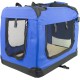 Mobiclinic® Pets Balú Dog Box, European Brand, Transport Box, Cat, Dog, Foldable, Breathable, 2 Pockets, Padded Base, Size M, Up to 10 kg, 57 x 38 x 44 cm, Blue Mobiclinic® Pets Balú Dog Box, European Brand, Transport Box, Cat, Dog, Foldable, Breathable, 2 Pockets, Padded Base, Size M, Up to 10 kg, 57 x 38 x 44 cm, Blue