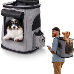 Mobiclinic® Pets Pet Backpack, Thor, Foldable, Mesh Window, Accessory Pockets, Multi-Access, Double Handle, European Brand, Adjustable, 30 x 25 x 40 cm, Carry Bag for Cats and Dogs Mobiclinic® Pets Pet Backpack, Thor, Foldable, Mesh Window, Accessory Pockets, Multi-Access, Double Handle, European Brand, Adjustable, 30 x 25 x 40 cm, Carry Bag for Cats and Dogs