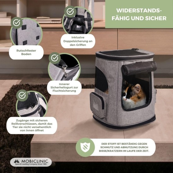 Mobiclinic® Pets Pet Backpack, Thor, Foldable, Mesh Window, Accessory Pockets, Multi-Access, Double Handle, European Brand, Adjustable, 30 x 25 x 40 cm, Carry Bag for Cats and Dogs Mobiclinic® Pets Pet Backpack, Thor, Foldable, Mesh Window, Accessory Pockets, Multi-Access, Double Handle, European Brand, Adjustable, 30 x 25 x 40 cm, Carry Bag for Cats and Dogs