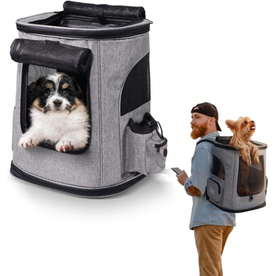 Mobiclinic® Pets Pet Backpack, Thor, Foldable, Mesh Window, Accessory Pockets, Multi-Access, Double Handle, European Brand, Adjustable, 30 x 25 x 40 cm, Carry Bag for Cats and Dogs Mobiclinic® Pets Pet Backpack, Thor, Foldable, Mesh Window, Accessory Pockets, Multi-Access, Double Handle, European Brand, Adjustable, 30 x 25 x 40 cm, Carry Bag for Cats and Dogs