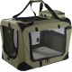 Mool Lightweight Fabric Pet Carrier Crate with Fleece Mat and Food Bag - Large (70 x 52 x 52 cm), Black Mool Lightweight Fabric Pet Carrier Crate with Fleece Mat and Food Bag - Large (70 x 52 x 52 cm), Black