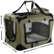 Mool Lightweight Fabric Pet Carrier Crate with Fleece Mat and Food Bag - Large (70 x 52 x 52 cm), Black Mool Lightweight Fabric Pet Carrier Crate with Fleece Mat and Food Bag - Large (70 x 52 x 52 cm), Black