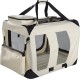 Mool Lightweight Fabric Pet Carrier Crate with Fleece Mat and Food Bag - Large (70 x 52 x 52 cm), Black Mool Lightweight Fabric Pet Carrier Crate with Fleece Mat and Food Bag - Large (70 x 52 x 52 cm), Black