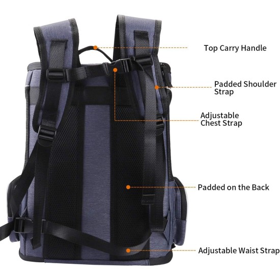 Morpilot Backpack for Cats, Dogs and Puppies, Breathable and Foldable Pet Backpack with Internal Safety Belt (13 x 11 x 16.5 cm) + Foldable Dog Bowl Morpilot Backpack for Cats, Dogs and Puppies, Breathable and Foldable Pet Backpack with Internal Safety Belt (13 x 11 x 16.5 cm) + Foldable Dog Bowl