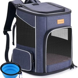Morpilot Cat Backpack Dog Backpack for Cats and Small Dogs 7 kg, Foldable Pet Backpack with Inner Safety Lead and Shell Morpilot Cat Backpack Dog Backpack for Cats and Small Dogs 7 kg, Foldable Pet Backpack with Inner Safety Lead and Shell
