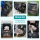 Morpilot Expandable Cat Backpack Large Cats Dog Backpack up to 8 kg Cat Backpack Large for Cats and Small Dogs Foldable with Inner Safety Lead and Pet Mat Morpilot Expandable Cat Backpack Large Cats Dog Backpack up to 8 kg Cat Backpack Large for Cats and Small Dogs Foldable with Inner Safety Lead and Pet Mat