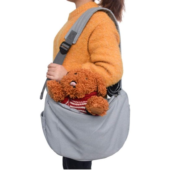 Namvo Dog Harness, Pet Shoulder Bag, Travel Pet Carrier Bag, Pet Harness, Adjustable Padded Shoulder Strap, Front Pocket, Canvas Shoulder Bag for Dogs and Cats (Grey) Namvo Dog Harness, Pet Shoulder Bag, Travel Pet Carrier Bag, Pet Harness, Adjustable Padded Shoulder Strap, Front Pocket, Canvas Shoulder Bag for Dogs and Cats (Grey)