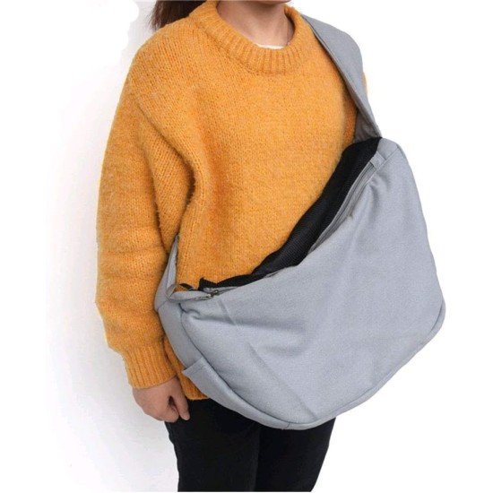 Namvo Dog Harness, Pet Shoulder Bag, Travel Pet Carrier Bag, Pet Harness, Adjustable Padded Shoulder Strap, Front Pocket, Canvas Shoulder Bag for Dogs and Cats (Grey) Namvo Dog Harness, Pet Shoulder Bag, Travel Pet Carrier Bag, Pet Harness, Adjustable Padded Shoulder Strap, Front Pocket, Canvas Shoulder Bag for Dogs and Cats (Grey)