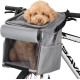 Navaris Dog Basket Bicycle Front 10 kg - Bicycle Baskets for Dogs and Cats - Dog Bicycle Basket Dog Backpack Cat Backpack - Transport Bag Backpack - Grey Navaris Dog Basket Bicycle Front 10 kg - Bicycle Baskets for Dogs and Cats - Dog Bicycle Basket Dog Backpack Cat Backpack - Transport Bag Backpack - Grey