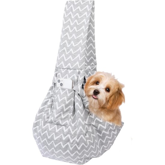 NiCoLa Puppy Sling Dog Carrier Bag Puppy Sling for Small Breed Dogs Black Breathable Hands-Free Travel Shopping Hiking Riding Outdoor NiCoLa Puppy Sling Dog Carrier Bag Puppy Sling for Small Breed Dogs Black Breathable Hands-Free Travel Shopping Hiking Riding Outdoor