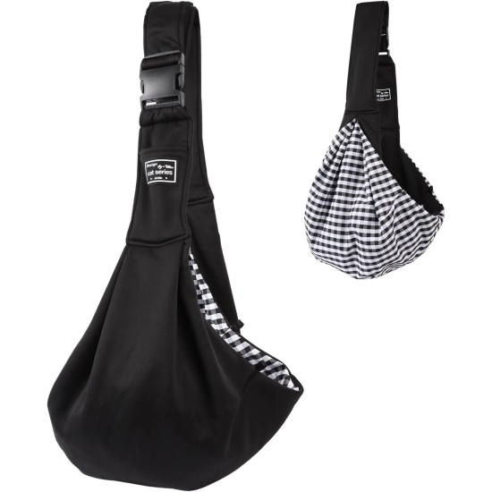 NiCoLa Puppy Sling Dog Carrier Bag Puppy Sling for Small Breed Dogs Black Breathable Hands-Free Travel Shopping Hiking Riding Outdoor NiCoLa Puppy Sling Dog Carrier Bag Puppy Sling for Small Breed Dogs Black Breathable Hands-Free Travel Shopping Hiking Riding Outdoor