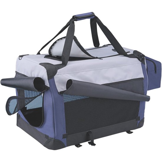 Nobby Traveller Plus Carrybag for Dog/ Cat, 50 x 35 x 35 cm, Blue/ Grey Nobby Traveller Plus Carrybag for Dog/ Cat, 50 x 35 x 35 cm, Blue/ Grey