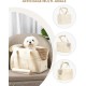 ONECUTE Cat Dog Puppy Carrier Bag Breathable Foldable Travel Bag Shoulder Bag Handbag for Small Pets Load up to 3kg (Small, Beige)
