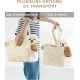 ONECUTE Cat Dog Puppy Carrier Bag Breathable Foldable Travel Bag Shoulder Bag Handbag for Small Pets Load up to 3kg (Small, Beige)