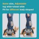 Ownpets Carrying Aid Harness, Lifting Harness for Medium Dogs, Sling for Medium Dogs, Full Body Harness, Dog Carry Bag with Shoulder Strap, Soft, Waterproof, Adjustable, Grey, XL