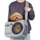 Ownpets Dog Carrier Bag, Dog Bag up to 5.5 kg, Breathable Carry Bag for Dogs and Cats with Adjustable Shoulder Strap, Carry Bag with Front Pocket and Ventilation Net Ownpets Dog Carrier Bag, Dog Bag up to 5.5 kg, Breathable Carry Bag for Dogs and Cats with Adjustable Shoulder Strap, Carry Bag with Front Pocket and Ventilation Net