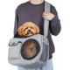 Ownpets Dog Carrier Bag, Dog Bag up to 5.5 kg, Breathable Carry Bag for Dogs and Cats with Adjustable Shoulder Strap, Carry Bag with Front Pocket and Ventilation Net Ownpets Dog Carrier Bag, Dog Bag up to 5.5 kg, Breathable Carry Bag for Dogs and Cats with Adjustable Shoulder Strap, Carry Bag with Front Pocket and Ventilation Net