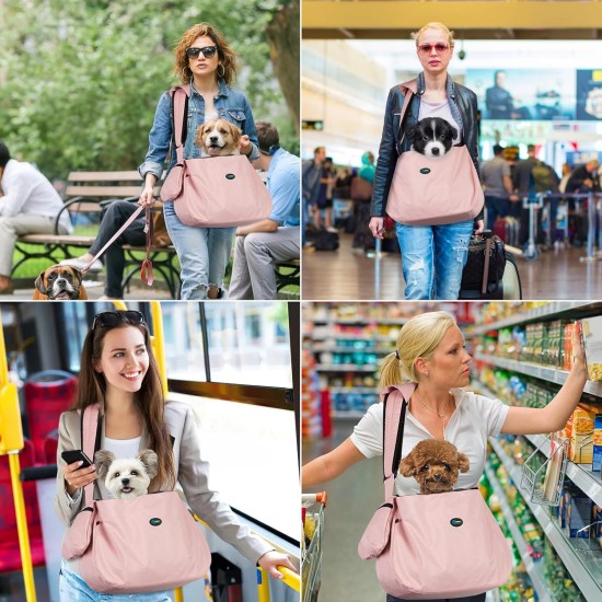 Ownpets Dog Carrier Bag, Large Dog Bag up to 11 kg, Dog Sling Reversible and Hands-Free Dog Bag with Adjustable Strap and Shoulder Pad for Outdoor Use Ownpets Dog Carrier Bag, Large Dog Bag up to 11 kg, Dog Sling Reversible and Hands-Free Dog Bag with Adjustable Strap and Shoulder Pad for Outdoor Use