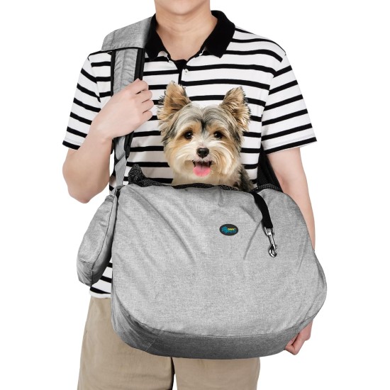 Ownpets Dog Carrier Bag, Large Dog Bag up to 11 kg, Dog Sling Reversible and Hands-Free Dog Bag with Adjustable Strap and Shoulder Pad for Outdoor Use Ownpets Dog Carrier Bag, Large Dog Bag up to 11 kg, Dog Sling Reversible and Hands-Free Dog Bag with Adjustable Strap and Shoulder Pad for Outdoor Use