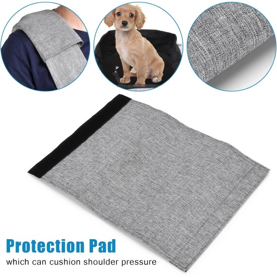 Ownpets Dog Carrier Bag, Large Dog Bag up to 11 kg, Dog Sling Reversible and Hands-Free Dog Bag with Adjustable Strap and Shoulder Pad for Outdoor Use Ownpets Dog Carrier Bag, Large Dog Bag up to 11 kg, Dog Sling Reversible and Hands-Free Dog Bag with Adjustable Strap and Shoulder Pad for Outdoor Use