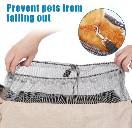 Ownpets Dog Carrier Bag, Large Dog Bag up to 11 kg, Dog Sling Reversible and Hands-Free Dog Bag with Adjustable Strap and Shoulder Pad for Outdoor Use Ownpets Dog Carrier Bag, Large Dog Bag up to 11 kg, Dog Sling Reversible and Hands-Free Dog Bag with Adjustable Strap and Shoulder Pad for Outdoor Use
