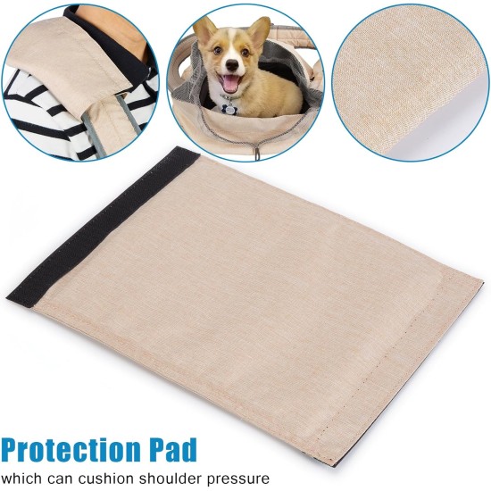 Ownpets Dog Carrier Bag, Large Dog Bag up to 11 kg, Dog Sling Reversible and Hands-Free Dog Bag with Adjustable Strap and Shoulder Pad for Outdoor Use Ownpets Dog Carrier Bag, Large Dog Bag up to 11 kg, Dog Sling Reversible and Hands-Free Dog Bag with Adjustable Strap and Shoulder Pad for Outdoor Use