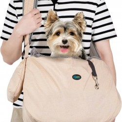 Ownpets Dog Carrier Bag, Large Dog Bag up to 11 kg, Dog Sling Reversible and Hands-Free Dog Bag with Adjustable Strap and Shoulder Pad for Outdoor Use Ownpets Dog Carrier Bag, Large Dog Bag up to 11 kg, Dog Sling Reversible and Hands-Free Dog Bag with Adjustable Strap and Shoulder Pad for Outdoor Use
