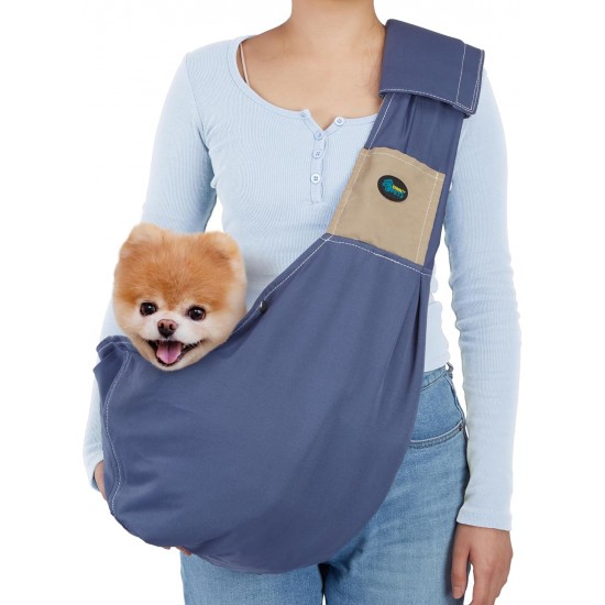 Ownpets Dog Carry Bag, Dog Carrier Transport Bag for Small Dogs up to 8 kg, Sling Dogs, Adjustable Shoulder Strap, Suitable for Puppies and Cats Outdoors, Blue Ownpets Dog Carry Bag, Dog Carrier Transport Bag for Small Dogs up to 8 kg, Sling Dogs, Adjustable Shoulder Strap, Suitable for Puppies and Cats Outdoors, Blue