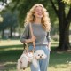 PETCUTE 4-in-1 Dog Carry Bag, Lifting Harness for Large Dogs, Breathable Pet Shoulder Bag, Transport Bag for Small Puppies, Pet Carry Bag with Shoulder Strap, for Outdoor Walks PETCUTE 4-in-1 Dog Carry Bag, Lifting Harness for Large Dogs, Breathable Pet Shoulder Bag, Transport Bag for Small Puppies, Pet Carry Bag with Shoulder Strap, for Outdoor Walks