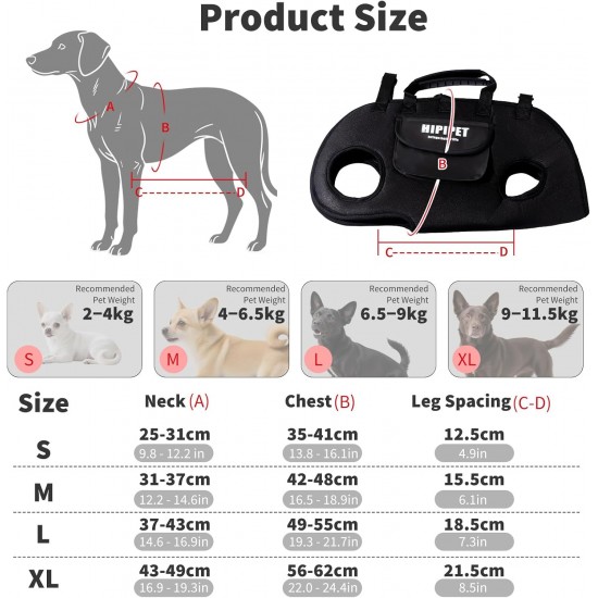 PETCUTE 4-in-1 Dog Carry Bag, Lifting Harness for Large Dogs, Breathable Pet Shoulder Bag, Transport Bag for Small Puppies, Pet Carry Bag with Shoulder Strap, for Outdoor Walks PETCUTE 4-in-1 Dog Carry Bag, Lifting Harness for Large Dogs, Breathable Pet Shoulder Bag, Transport Bag for Small Puppies, Pet Carry Bag with Shoulder Strap, for Outdoor Walks
