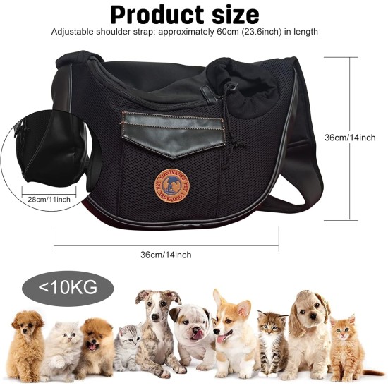PETCUTE Carry Bag Dog Bag for Small Dogs Portable Hands Free Dog Carrier Puppy Breathable Mesh Transport Bag 9 kg Red PETCUTE Carry Bag Dog Bag for Small Dogs Portable Hands Free Dog Carrier Puppy Breathable Mesh Transport Bag 9 kg Red