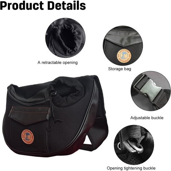 PETCUTE Carry Bag Dog Bag for Small Dogs Portable Hands Free Dog Carrier Puppy Breathable Mesh Transport Bag 9 kg Red PETCUTE Carry Bag Dog Bag for Small Dogs Portable Hands Free Dog Carrier Puppy Breathable Mesh Transport Bag 9 kg Red