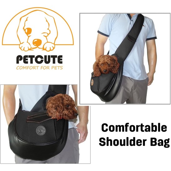 PETCUTE Carry Bag Dog Bag for Small Dogs Portable Hands Free Dog Carrier Puppy Breathable Mesh Transport Bag 9 kg Red PETCUTE Carry Bag Dog Bag for Small Dogs Portable Hands Free Dog Carrier Puppy Breathable Mesh Transport Bag 9 kg Red