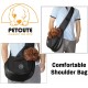 PETCUTE Carry Bag Dog Bag for Small Dogs Portable Hands Free Dog Carrier Puppy Breathable Mesh Transport Bag 9 kg Red