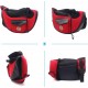 PETCUTE Carry Bag Dog Bag for Small Dogs Portable Hands Free Dog Carrier Puppy Breathable Mesh Transport Bag 9 kg Red