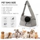 PETCUTE Dog Carrier Bag, Adjustable Dog Carrier with Collar Hooks and Pockets, Breathable Sling Dog Pet Shoulder Bag Dog Carry Bag for Small Dogs up to 5 kg PETCUTE Dog Carrier Bag, Adjustable Dog Carrier with Collar Hooks and Pockets, Breathable Sling Dog Pet Shoulder Bag Dog Carry Bag for Small Dogs up to 5 kg