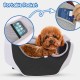 PETCUTE Dog Carrier Bag, Adjustable Transport Bag for Pets, Puppies Shoulder Bag for Outdoor Travel, Breathable Pet Carrier Bag with Safety Lead, Up to 4 kg, Black, S PETCUTE Dog Carrier Bag, Adjustable Transport Bag for Pets, Puppies Shoulder Bag for Outdoor Travel, Breathable Pet Carrier Bag with Safety Lead, Up to 4 kg, Black, S