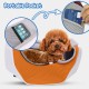 PETCUTE Dog Carrier Bag, Adjustable Transport Bag for Pets, Puppies Shoulder Bag for Outdoor Travel, Breathable Pet Carrier Bag with Safety Lead, Up to 4 kg, Black, S PETCUTE Dog Carrier Bag, Adjustable Transport Bag for Pets, Puppies Shoulder Bag for Outdoor Travel, Breathable Pet Carrier Bag with Safety Lead, Up to 4 kg, Black, S