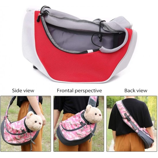 PETCUTE Dog Carrier Bag, Breathable Dog Bag, Adjustable Carry Bag Dog with Front Pocket, Pet Shoulder Bag for Pets, Dog Carry Bags for Outdoor Travel, Grey, S PETCUTE Dog Carrier Bag, Breathable Dog Bag, Adjustable Carry Bag Dog with Front Pocket, Pet Shoulder Bag for Pets, Dog Carry Bags for Outdoor Travel, Grey, S