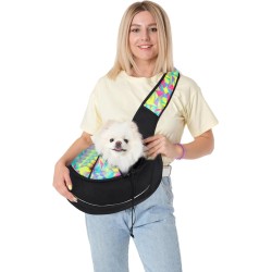 PETCUTE Dog Carrier Bag, Breathable Mesh Dog Bag with Adjustable Shoulder Strap, Bags, Portable, Reflective Pet Shoulder Bag, Transport Bag for Pets for Outdoor Travel PETCUTE Dog Carrier Bag, Breathable Mesh Dog Bag with Adjustable Shoulder Strap, Bags, Portable, Reflective Pet Shoulder Bag, Transport Bag for Pets for Outdoor Travel